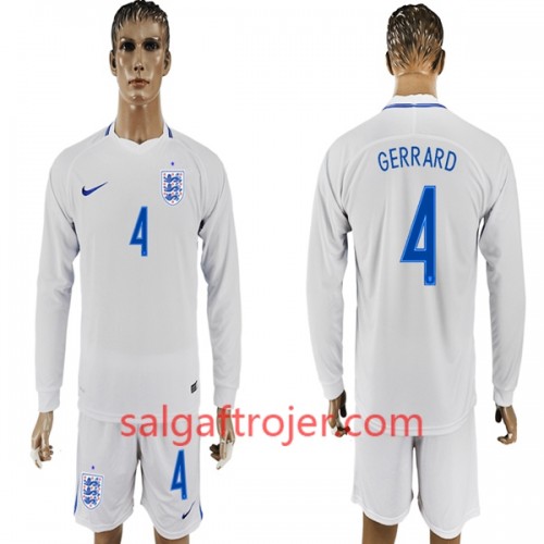 England Fodboldtrøjer Gerarrd 4 Hjemmebanesæt VM 2018 Langærmet England Fodboldtrøjer Gerarrd 4 Hjemmebanesæt VM 2018 Langærmet